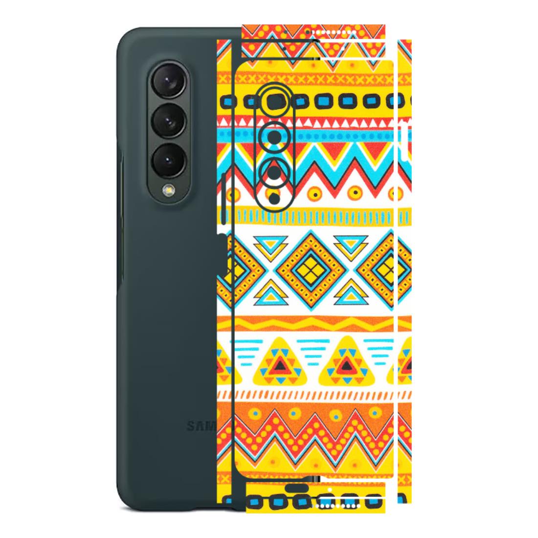 Samsung M/F/Note/Flip and C Phone Skins (All Models) - Mexican Abstract - Matte Finish (M-71) Samsung Galaxy Z Fold 3