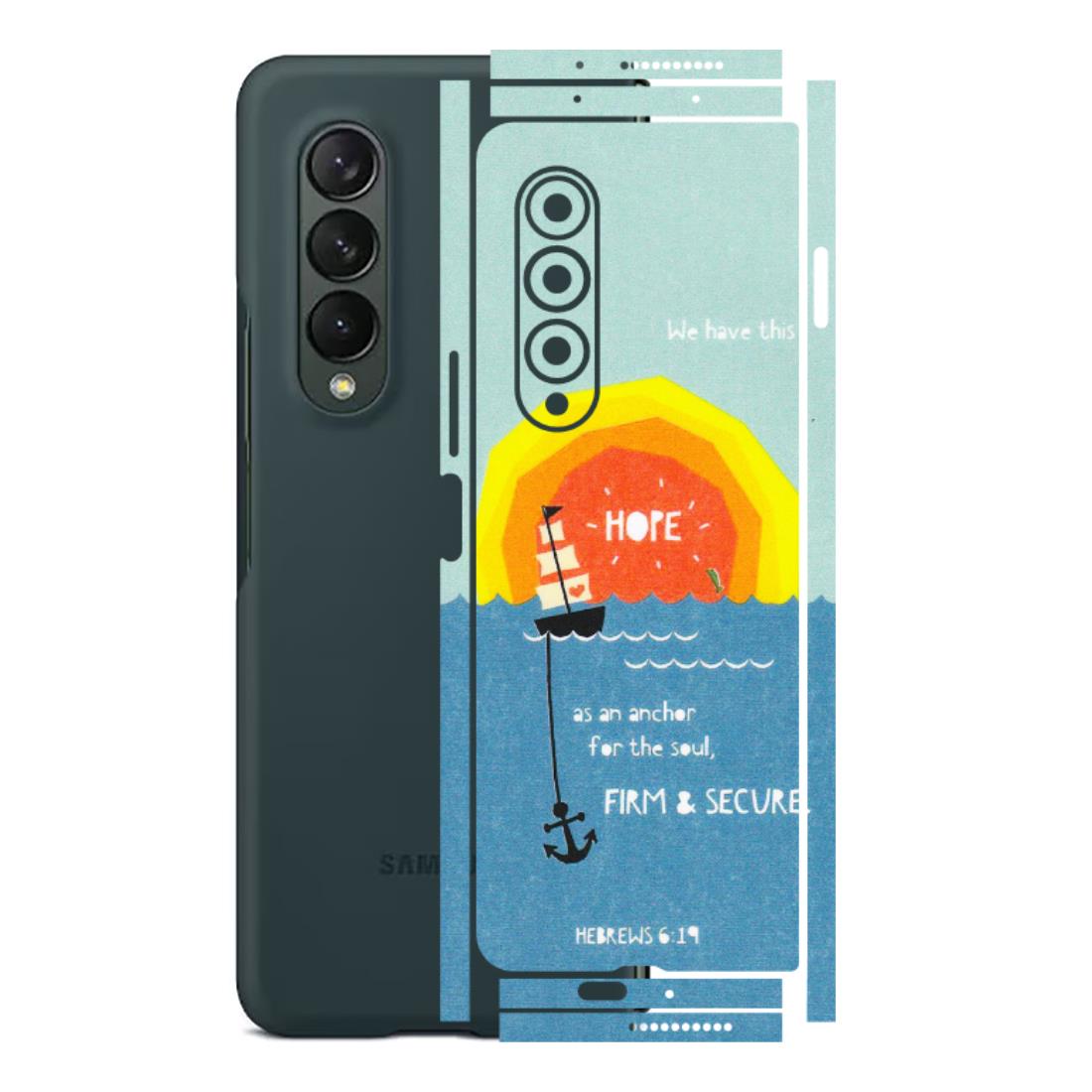 Samsung M/F/Note/Flip and C Phone Skins (All Models) - A Beautiful Sunset of Hope - Matte Finish (M-75) Samsung Galaxy Z Fold 3