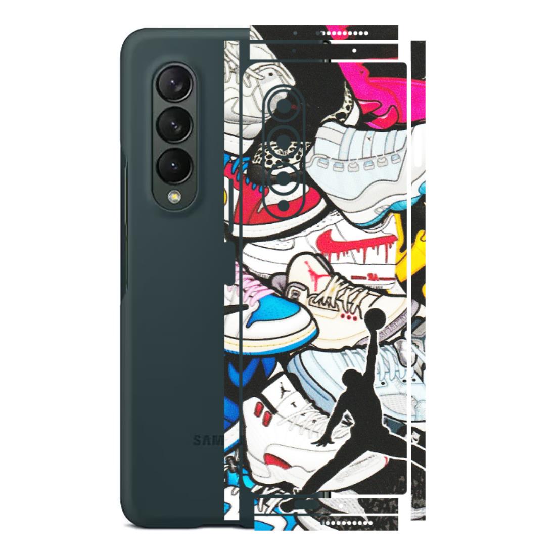 Samsung M/F/Note/Flip and C Phone Skins (All Models) - Jordan Sneakers Fan - Matte Finish (M-80) Samsung Galaxy Z Fold 3