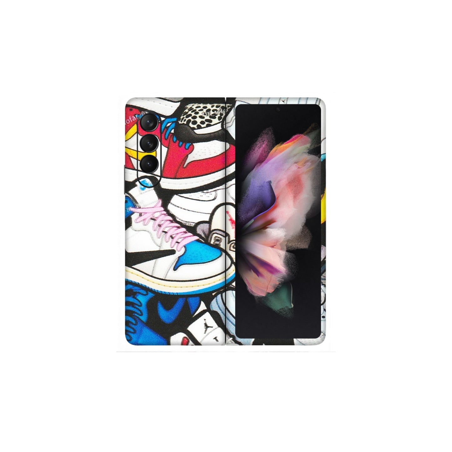 Samsung M/F/Note/Flip and C Phone Skins (All Models) - Jordan Sneakers Fan - Matte Finish (M-80) Samsung Galaxy Z Fold 3