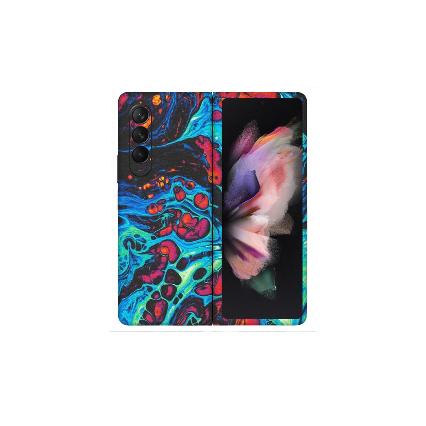 Samsung M/F/Note/Flip and C Phone Skins (All Models) - Majestic Galactic Marbel - Matte Finish (M-85) Samsung Galaxy Z Fold 3