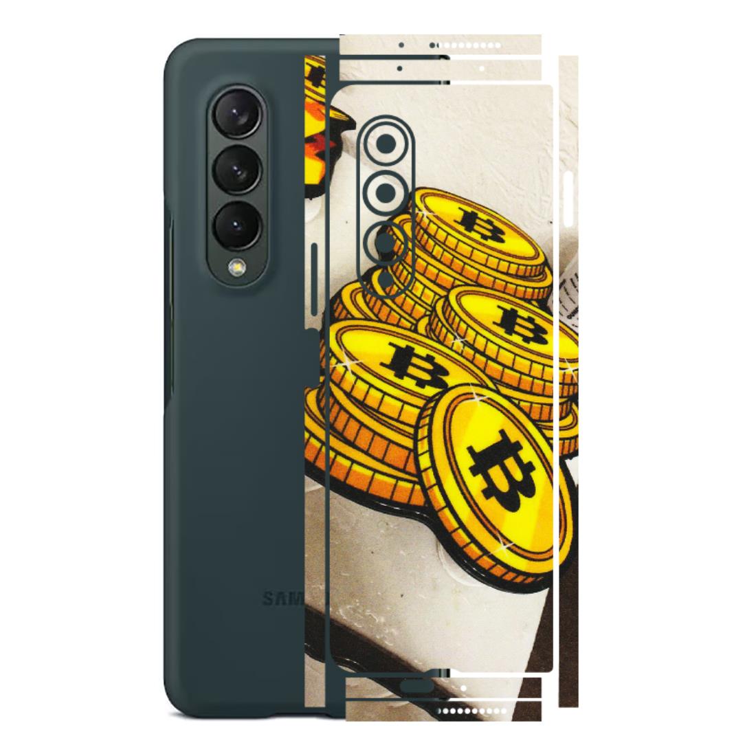 Samsung M/F/Note/Flip and C Phone Skins (All Models) - Billionaire Bitcoin Collection - Matte Finish (M-92) Samsung Galaxy Z Fold 3