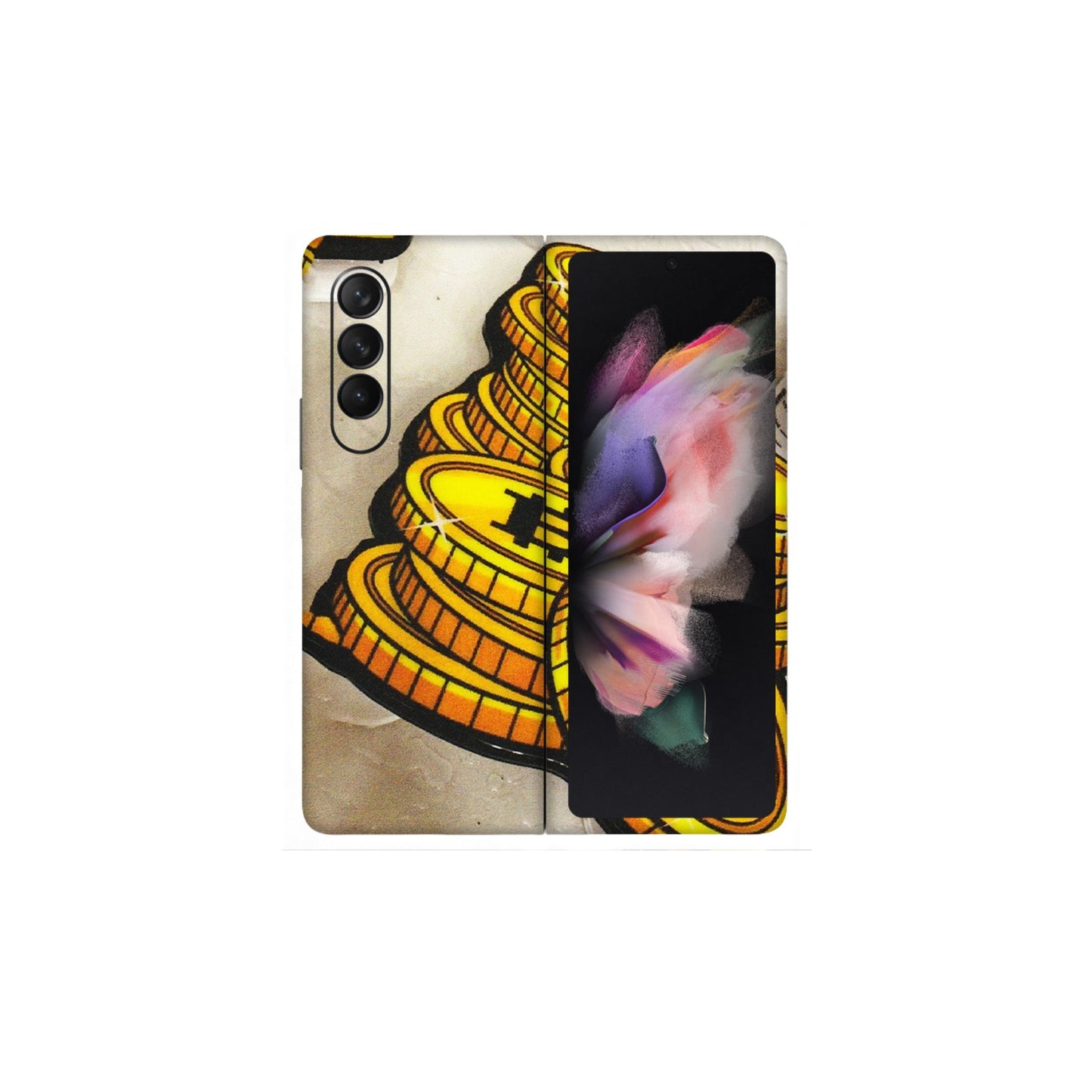 Samsung M/F/Note/Flip and C Phone Skins (All Models) - Billionaire Bitcoin Collection - Matte Finish (M-92) Samsung Galaxy Z Fold 3