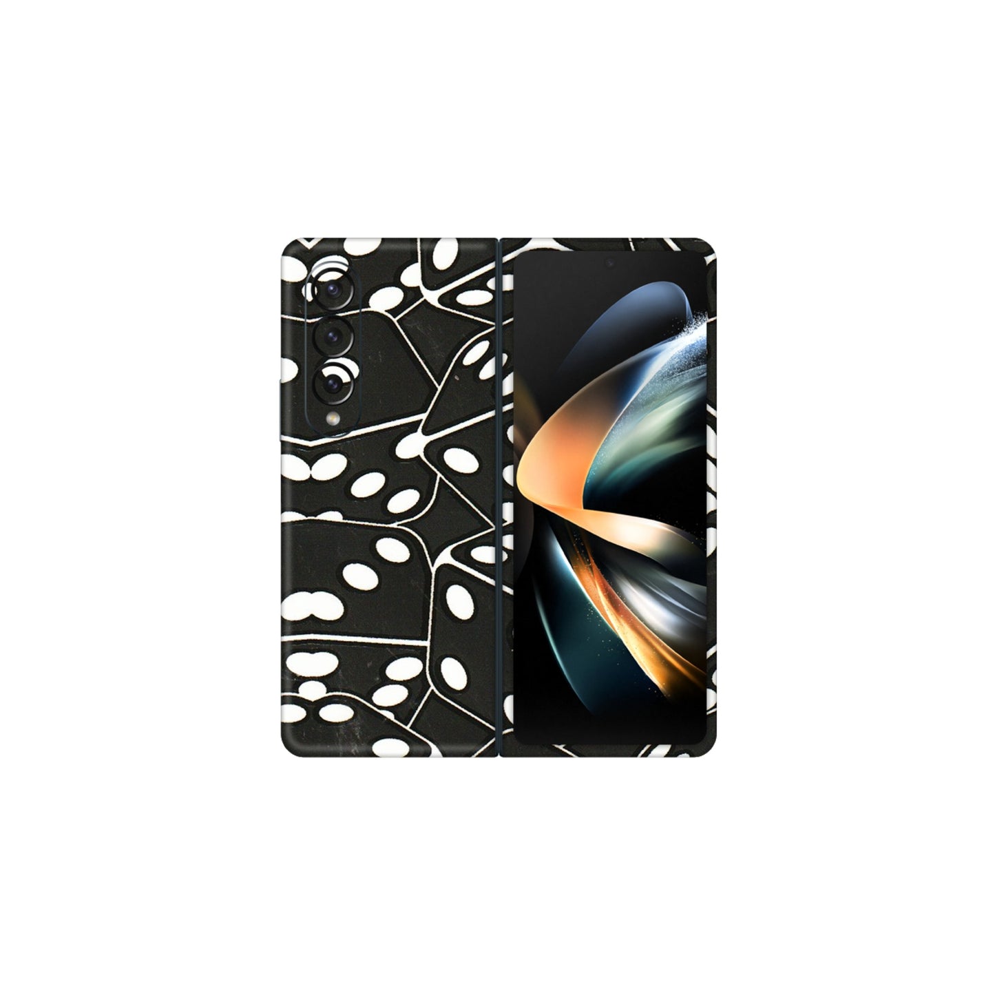Samsung M/F/Note/Flip and C Phone Skins (All Models) - Big Black Dices - 3D Embossed Finish (L-106) Samsung Galaxy Z Fold 4