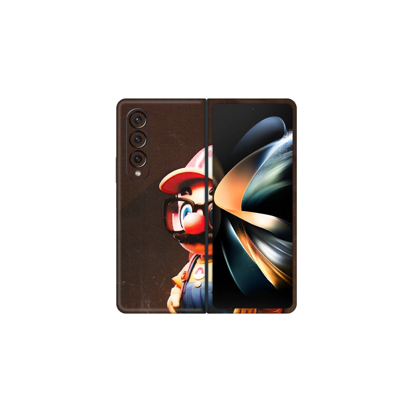 Samsung M/F/Note/Flip and C Phone Skins (All Models) - Little Mario - 3D Embossed Finish (L-119) Samsung Galaxy Z Fold 4