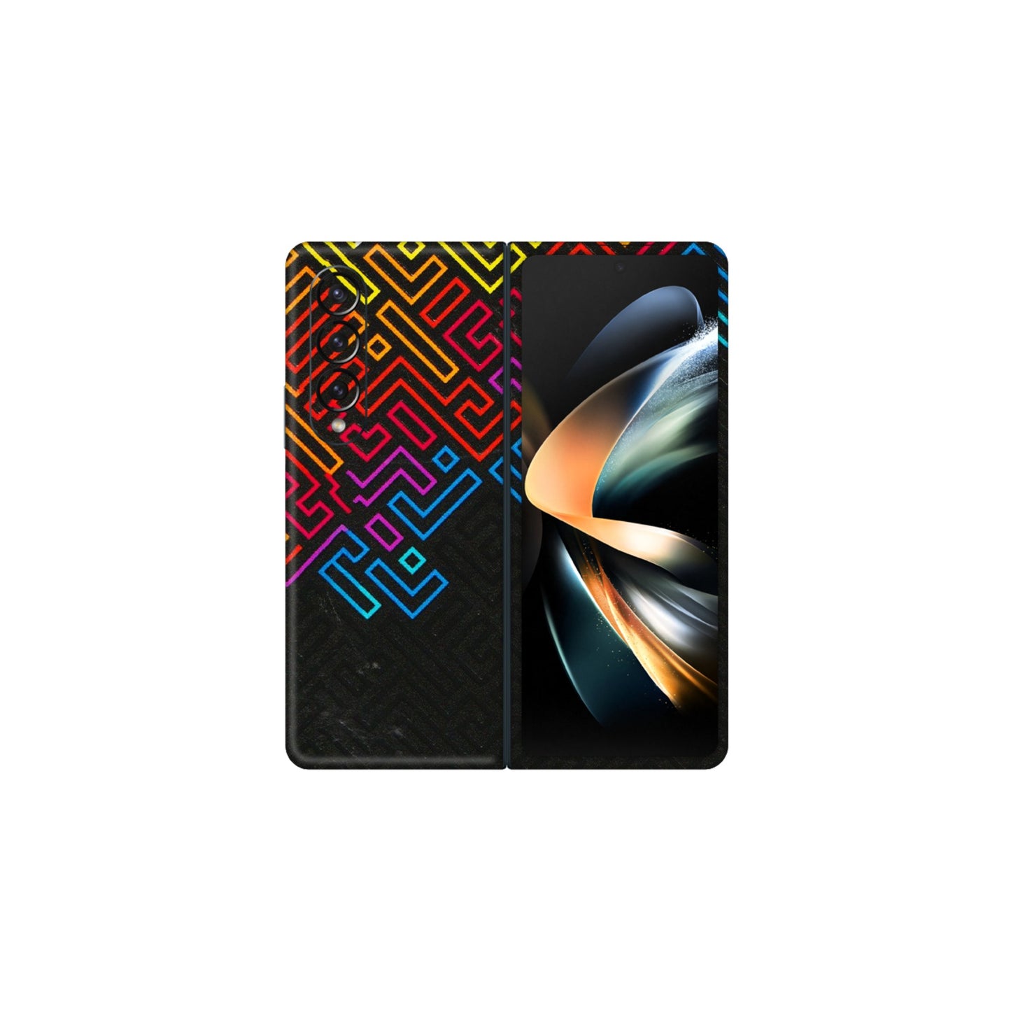 Samsung M/F/Note/Flip and C Phone Skins (All Models) - Dotme Pattern Art - 3D Embossed Finish (L-121) Samsung Galaxy Z Fold 4
