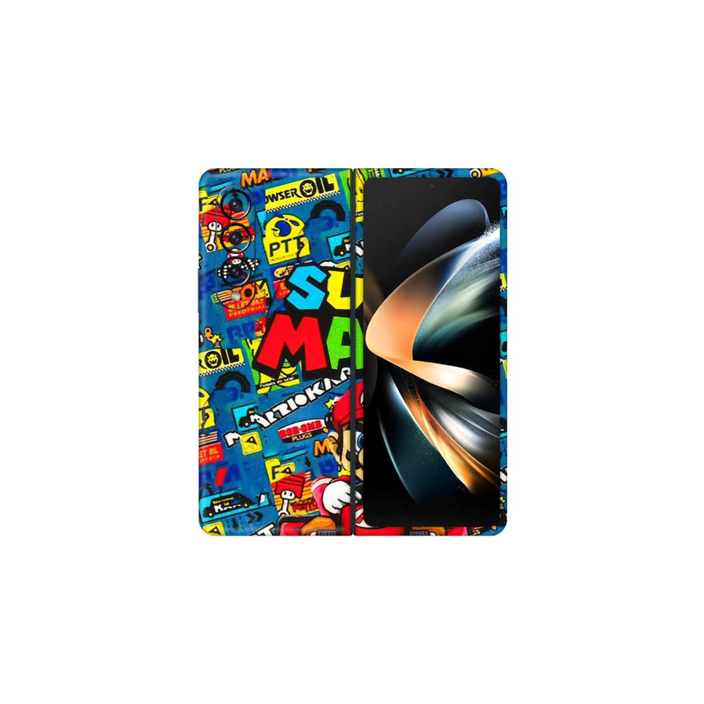 Samsung M/F/Note/Flip and C Phone Skins (All Models) - Super Mario Kart - 3D Embossed Finish (L-140) Samsung Galaxy Z Fold 4