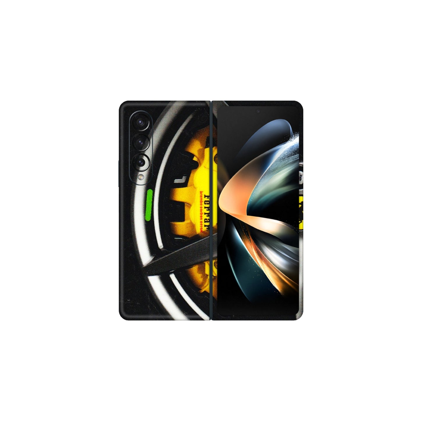 Samsung M/F/Note/Flip and C Phone Skins (All Models) - Ferrari Wheel Alloy - 3D Embossed Finish (L-173) Samsung Galaxy Z Fold 4