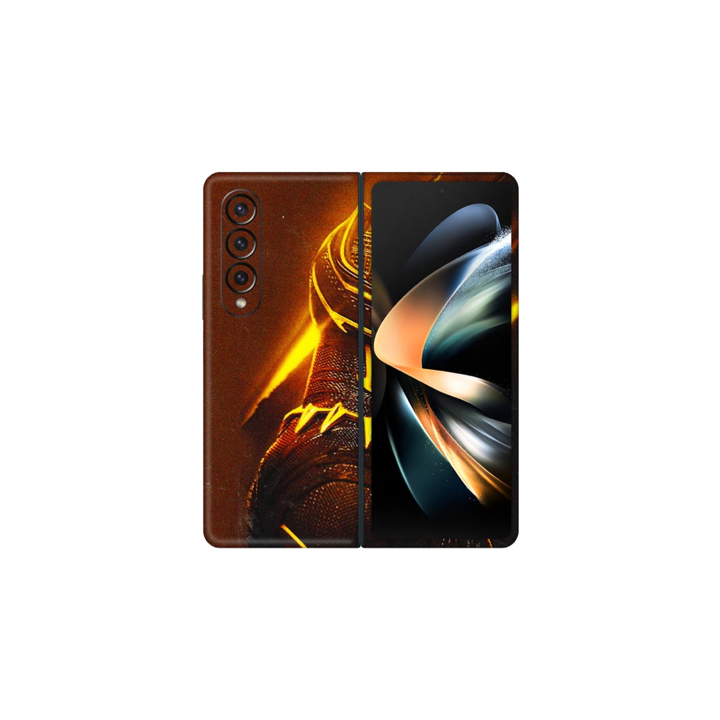 Samsung M/F/Note/Flip and C Phone Skins (All Models) - Gold Black Panther - 3D Embossed Finish (L-181) Samsung Galaxy Z Fold 4