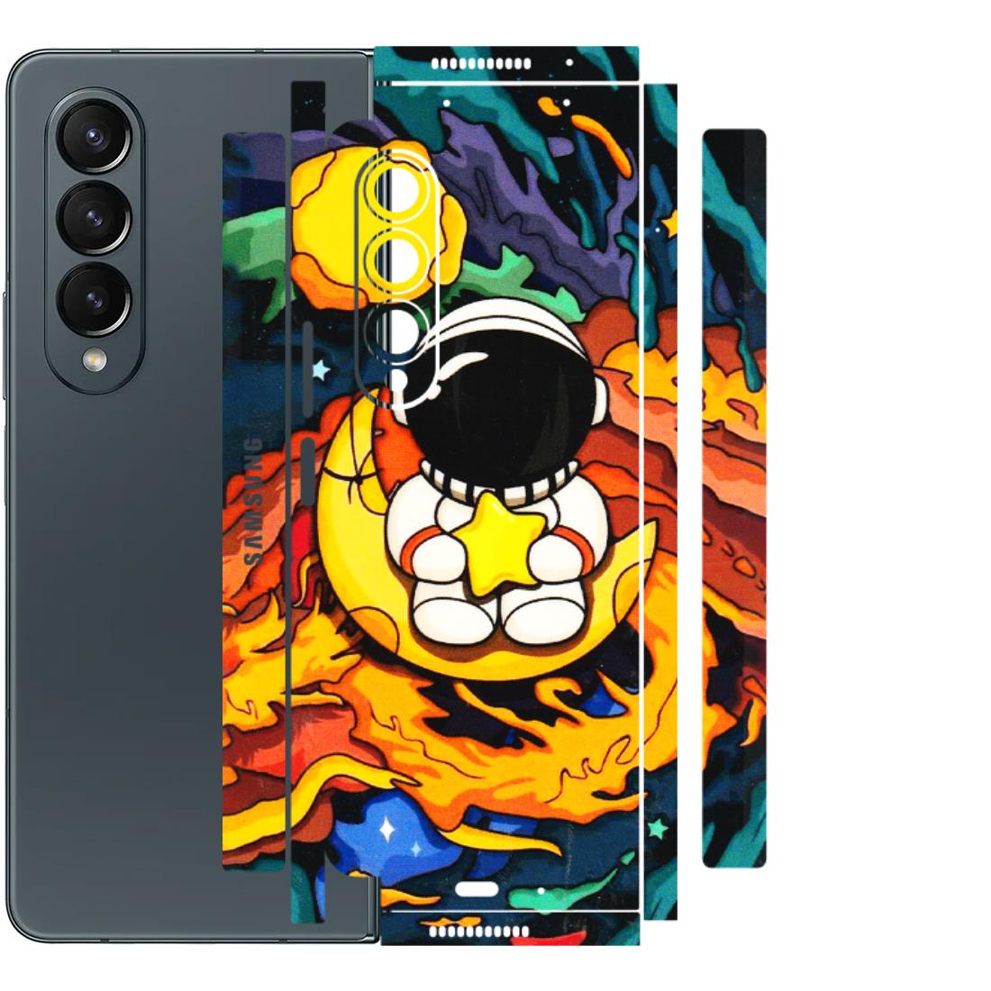 Samsung M/F/Note/Flip and C Phone Skins (All Models) - Baby Astronaut - 3D Embossed Finish (L-197) Samsung Galaxy Z Fold 4