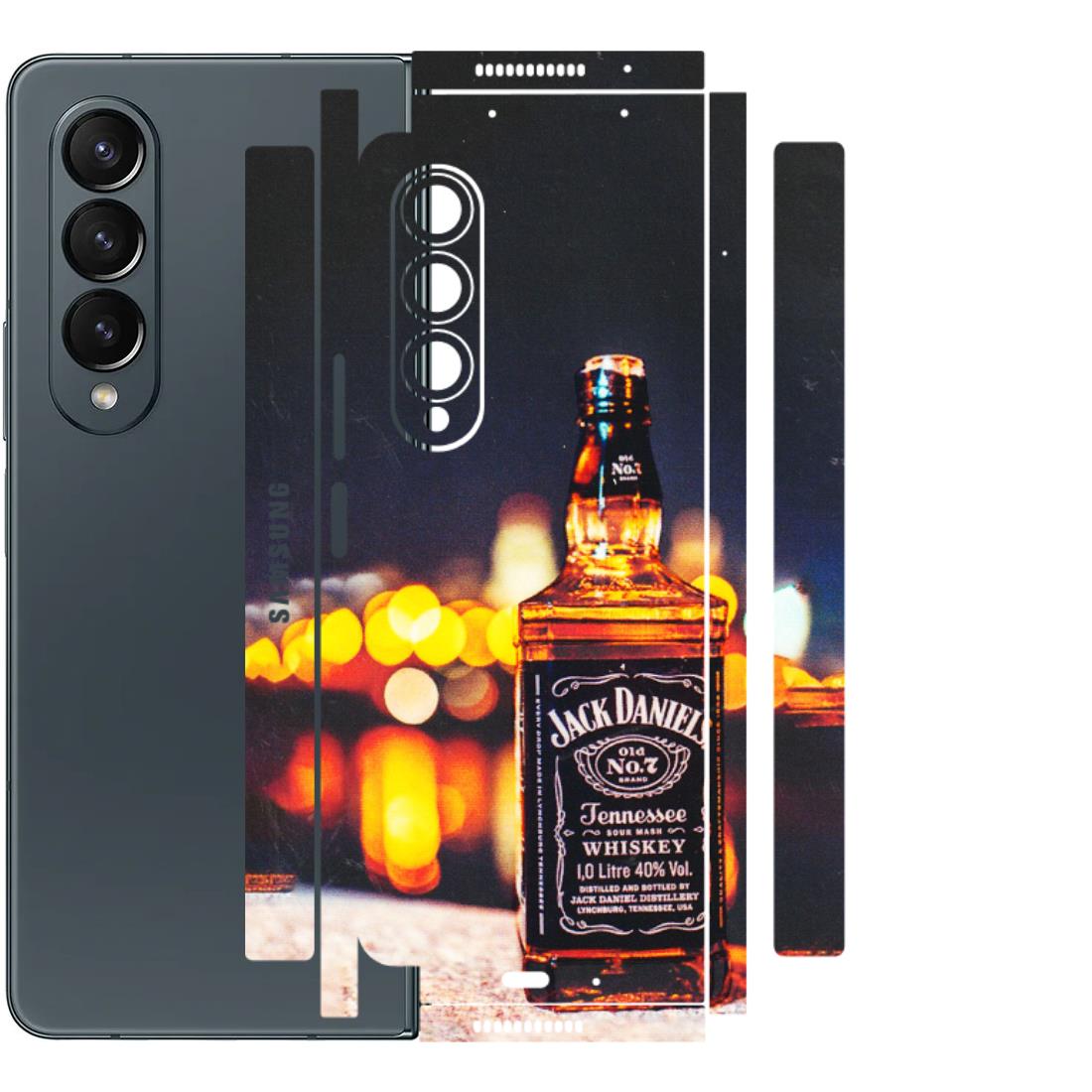 Samsung M/F/Note/Flip and C Phone Skins (All Models) - JD Whiskey Bottle - 3D Embossed Finish (L-20) Samsung Galaxy Z Fold 4
