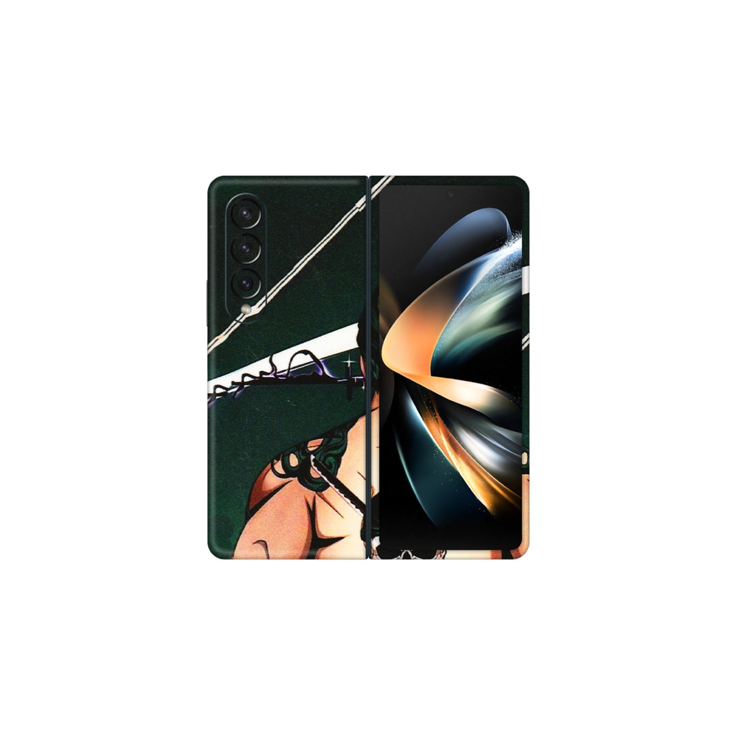 Samsung M/F/Note/Flip and C Phone Skins (All Models) - Zoro Anime - 3D Embossed Finish (L-23) Samsung Galaxy Z Fold 4