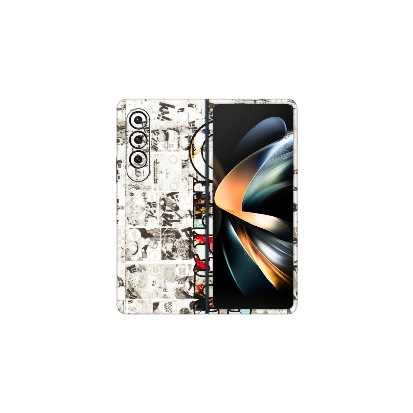 Samsung M/F/Note/Flip and C Phone Skins (All Models) - One Piece Manga - 3D Embossed Finish (L-26) Samsung Galaxy Z Fold 4