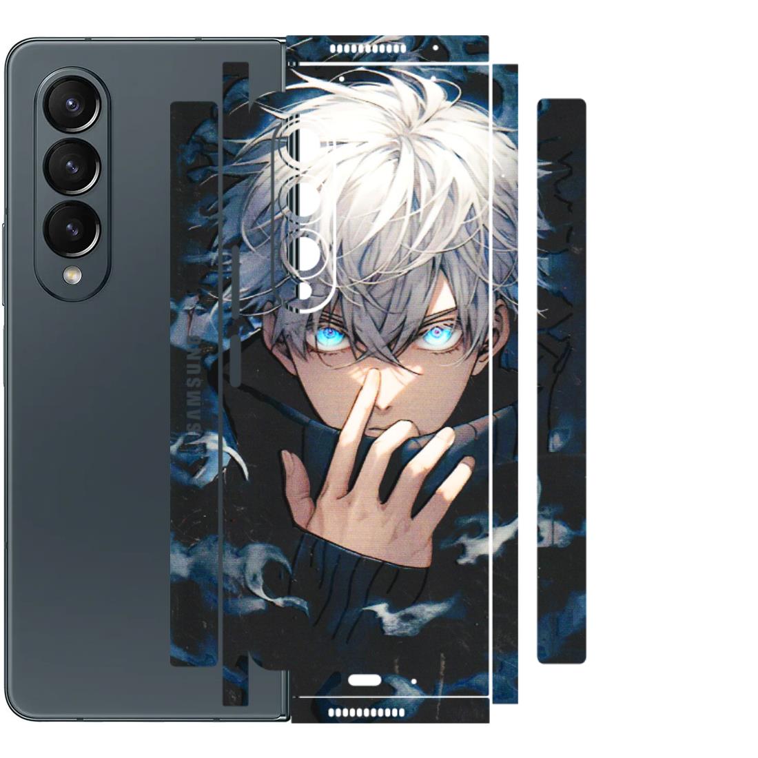 Samsung M/F/Note/Flip and C Phone Skins (All Models) - New Jujutsu Kaisen Anime - 3D Embossed Finish (L-313) Samsung Galaxy Z Fold 4