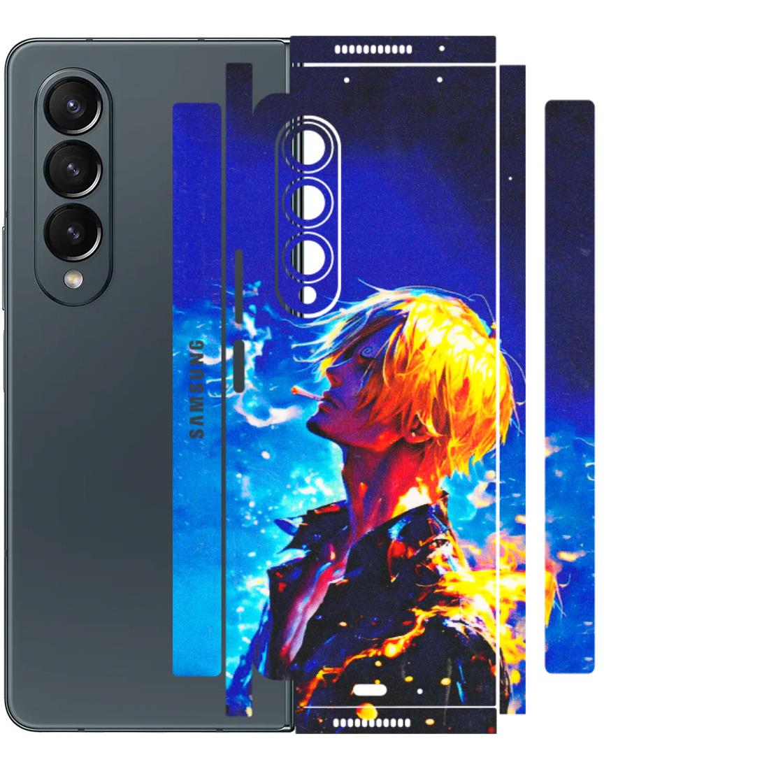Samsung M/F/Note/Flip and C Phone Skins (All Models) - Sanji Vinsmoke One Piece - 3D Embossed Finish (L-319) Samsung Galaxy Z Fold 4