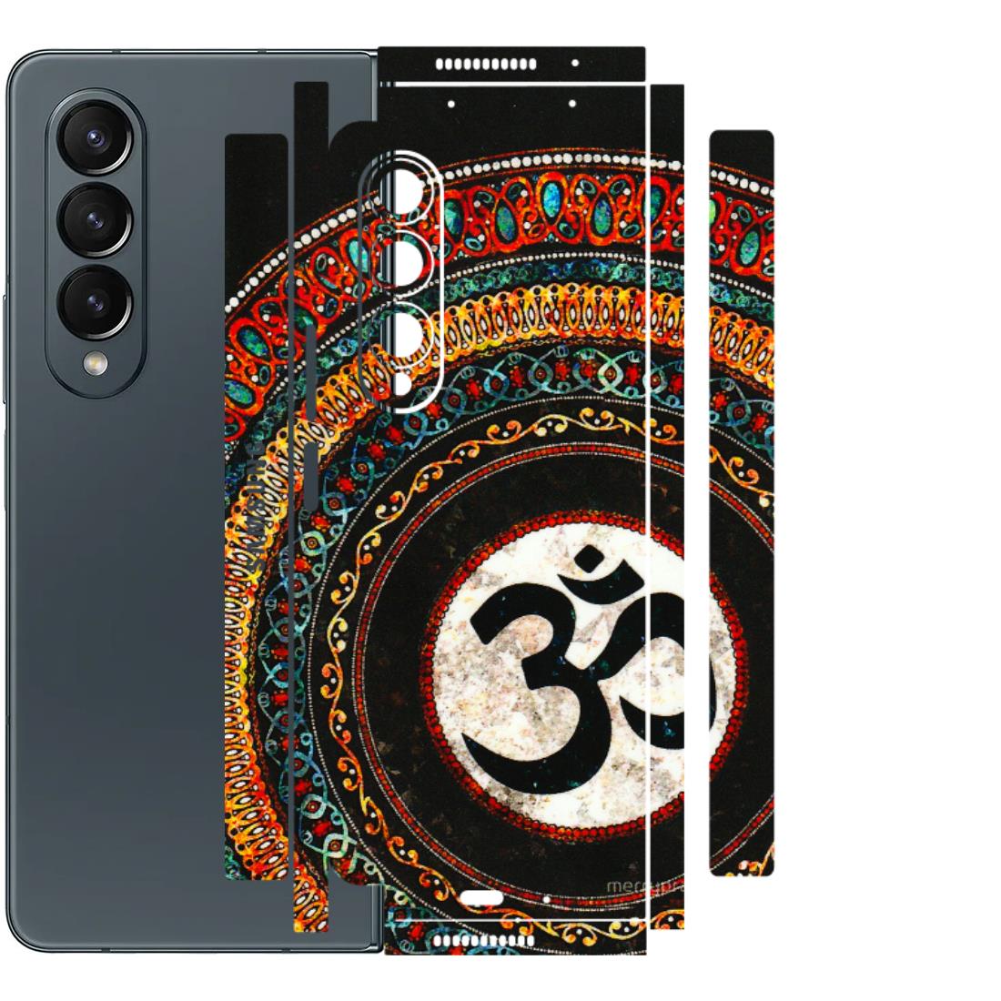 Samsung M/F/Note/Flip and C Phone Skins (All Models) - Aum Chant Abstract - 3D Embossed Finish (L-42) Samsung Galaxy Z Fold 4