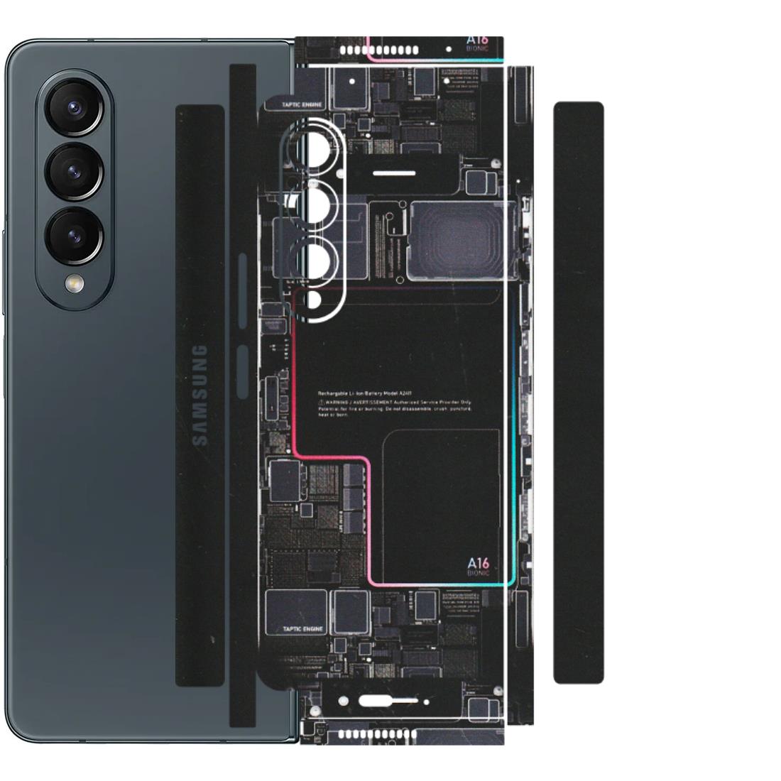 Samsung M/F/Note/Flip and C Phone Skins (All Models) - Motherboard Circuit Layout - Matte Finish (M-117) Samsung Galaxy Z Fold 4