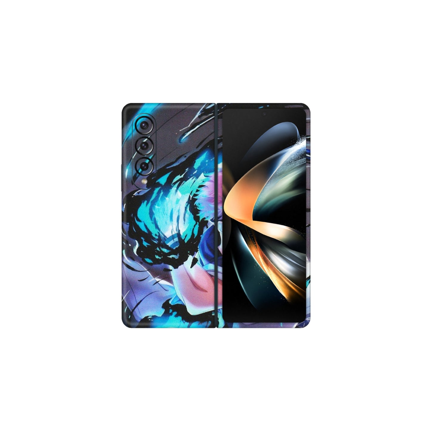 Samsung M/F/Note/Flip and C Phone Skins (All Models) - New Jujutsu Kaisen Grey Blue Anime - Matte Finish (M-127) Samsung Galaxy Z Fold 4