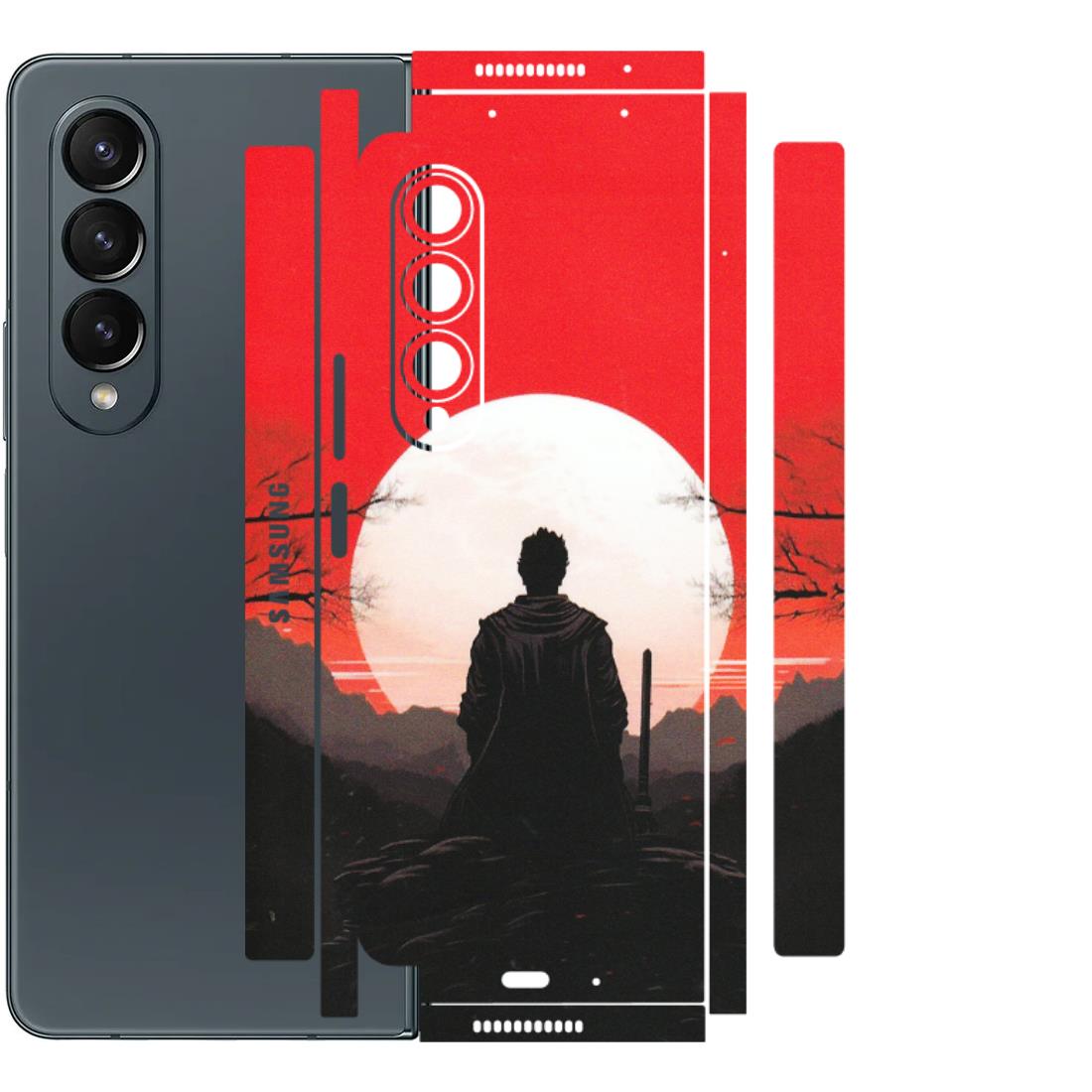 Samsung M/F/Note/Flip and C Phone Skins (All Models) - Samurai Anime - Matte Finish (M-141) Samsung Galaxy Z Fold 4
