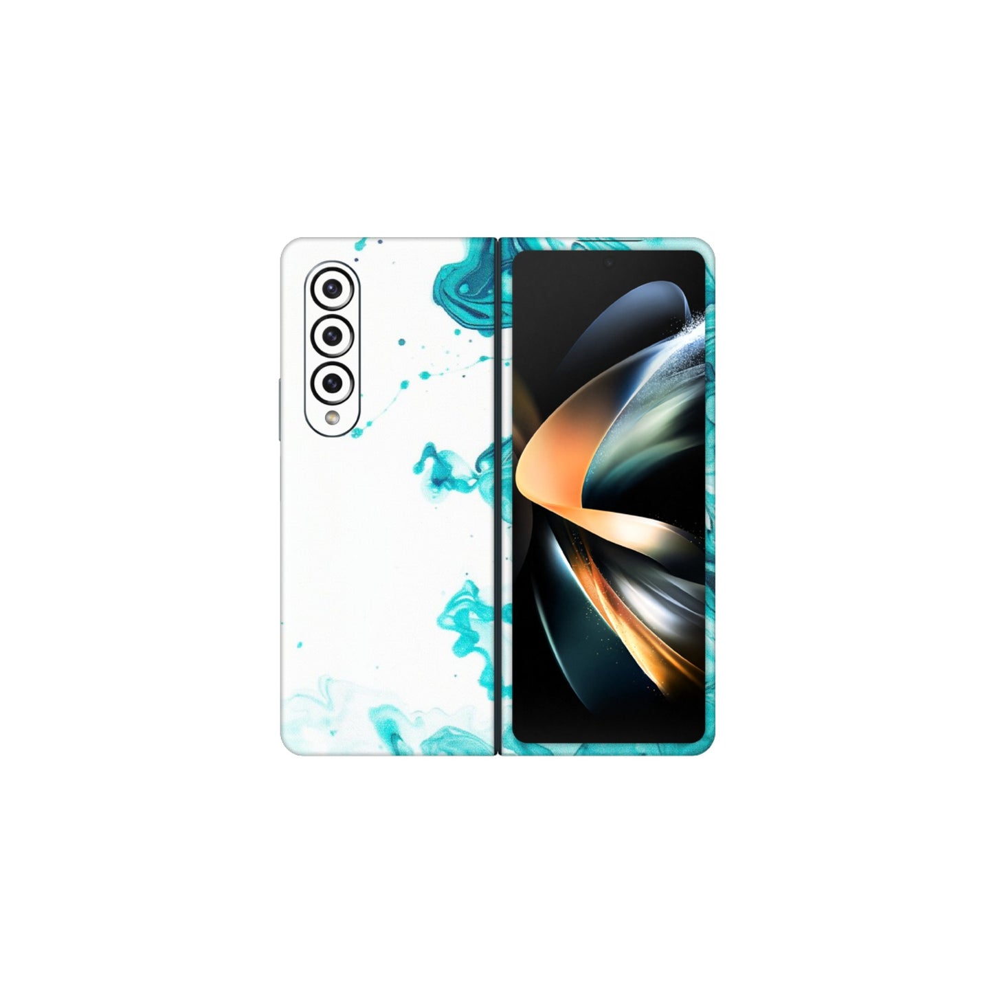 Samsung M/F/Note/Flip and C Phone Skins (All Models) - Sky Blue Abstract Colour - Matte Finish (M-146) Samsung Galaxy Z Fold 4