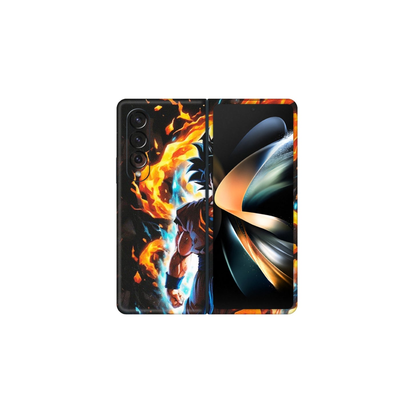Samsung M/F/Note/Flip and C Phone Skins (All Models) - Goku Transformation Anime - Matte Finish (M-159) Samsung Galaxy Z Fold 4