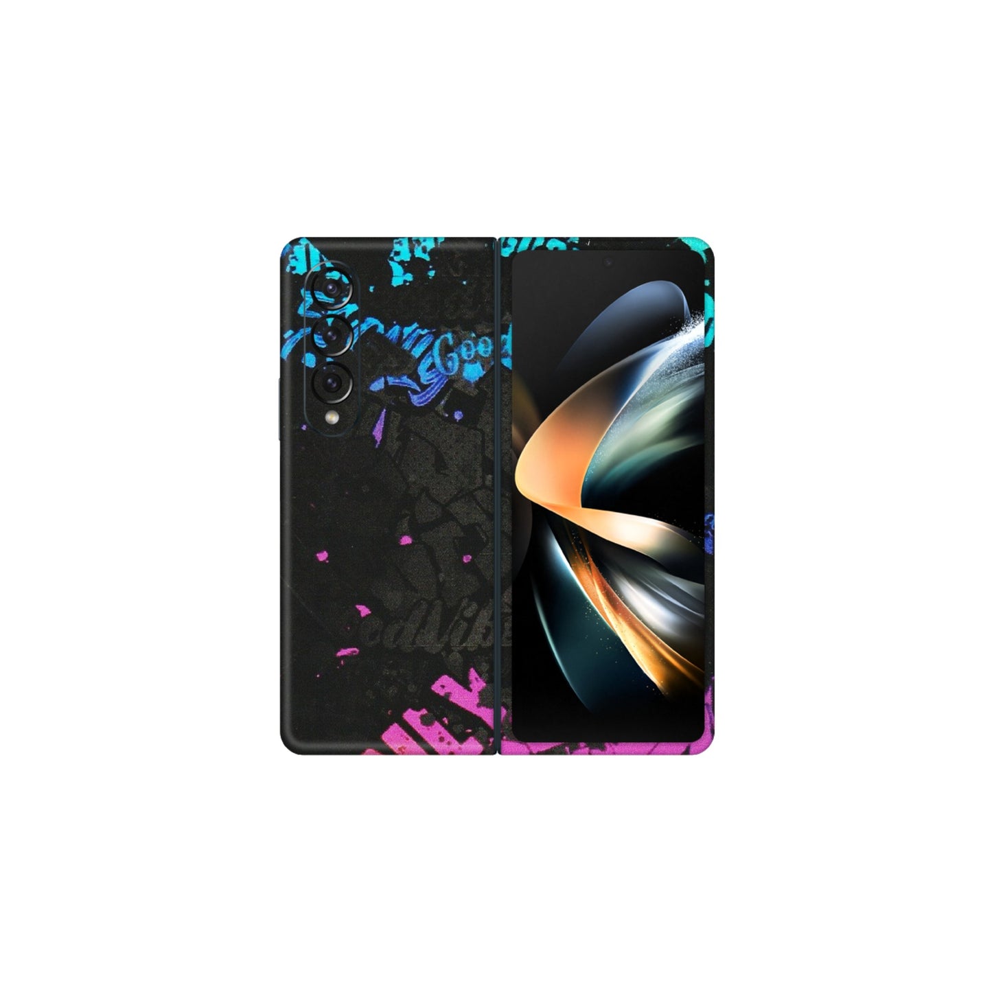 Samsung M/F/Note/Flip and C Phone Skins (All Models) - Majestic Black Vibes - Matte Finish (M-62) Samsung Galaxy Z Fold 4