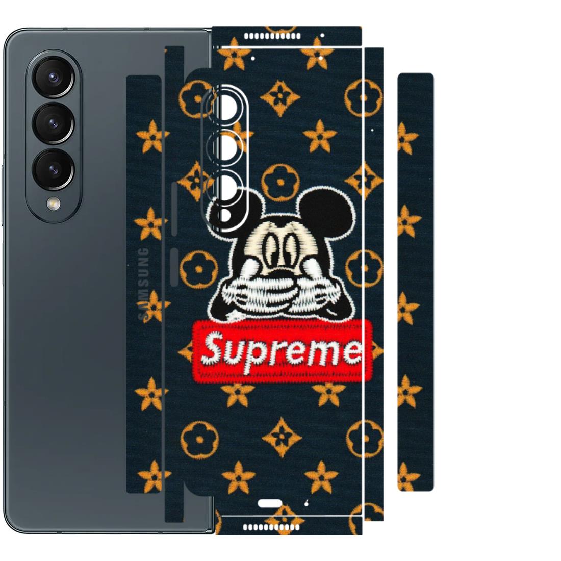 Samsung M/F/Note/Flip and C Phone Skins (All Models) - Mickey Supreme - Matte Finish (M-83) Samsung Galaxy Z Fold 4