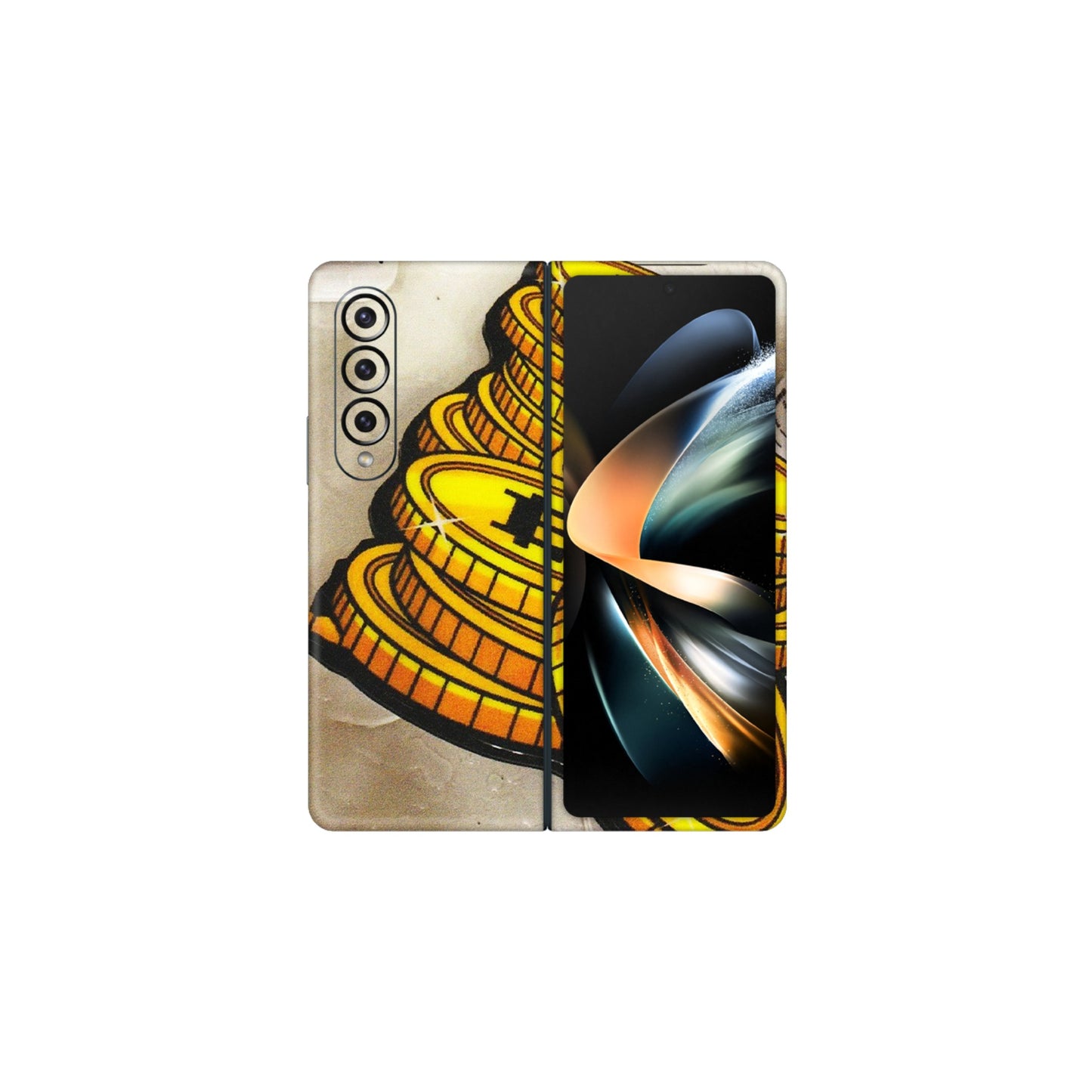 Samsung M/F/Note/Flip and C Phone Skins (All Models) - Billionaire Bitcoin Collection - Matte Finish (M-92) Samsung Galaxy Z Fold 4