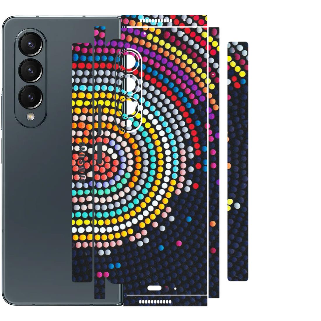 Samsung M/F/Note/Flip and C Phone Skins (All Models) - Rainbow Dot Mandala - Matte Finish (M-97) Samsung Galaxy Z Fold 4