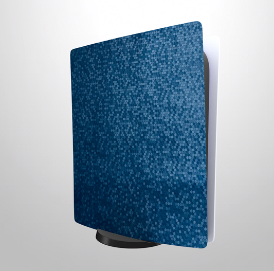 Blue Honeycomb Print Play Station 5 Matte Finish Skin