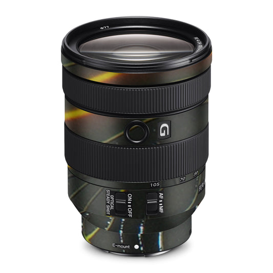 Black Golden Lines 3D Textured Lens Skin