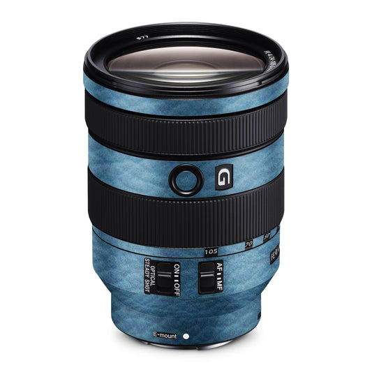 Plain Blue Sobber Floor Matte Finish Textured Lens Skin