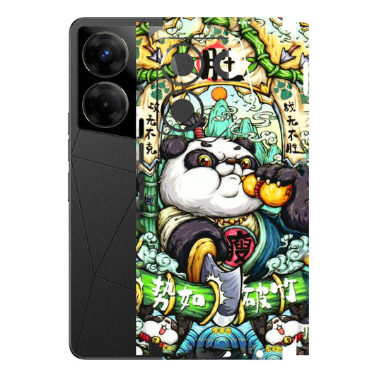 Tecno Phone Skins (All Models) - Royal Rich Panda - 3D Embossed Finish (L-170) Tecno Camon 20 Pro