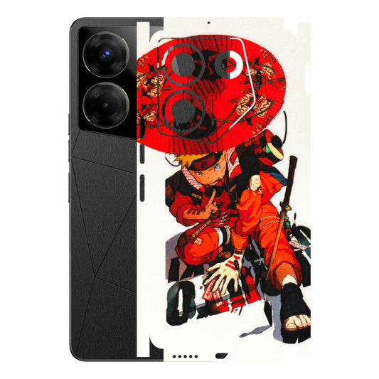 Tecno Phone Skins (All Models) - Naruto - 3D Embossed Finish (L-208) Tecno Camon 20 Pro