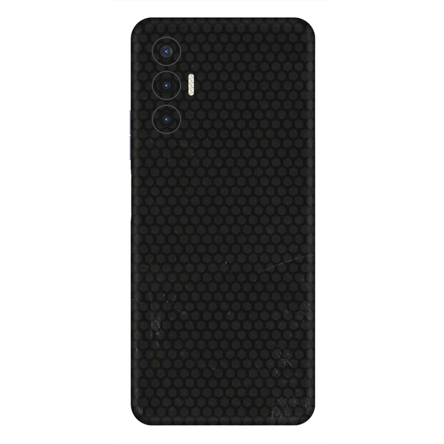 Tecno Phone Skins (All Models) - Black honeycomb - 3D Embossed Finish (L-114) Tecno Pova 3