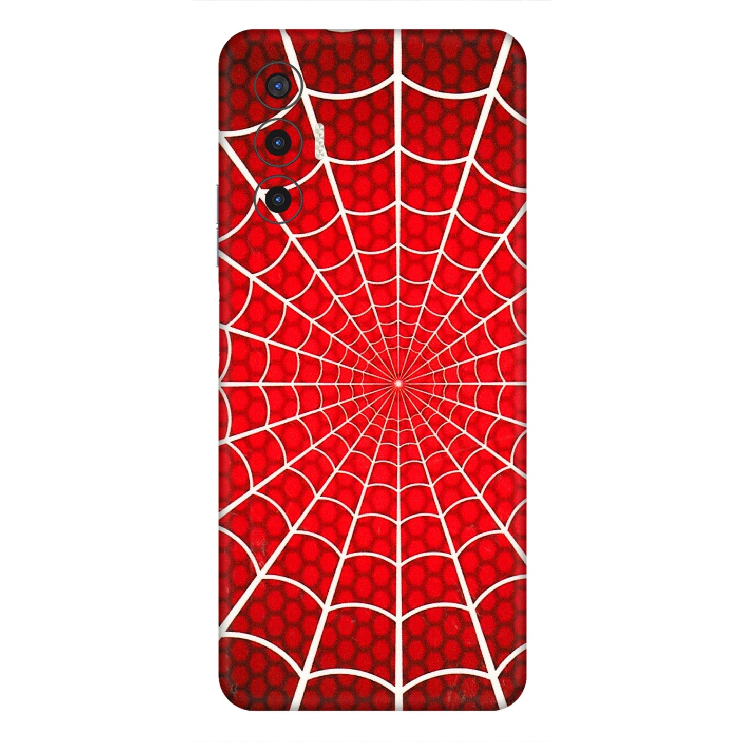 Tecno Phone Skins (All Models) - Classic Spidey Web - 3D Embossed Finish (L-115) Tecno Pova 3
