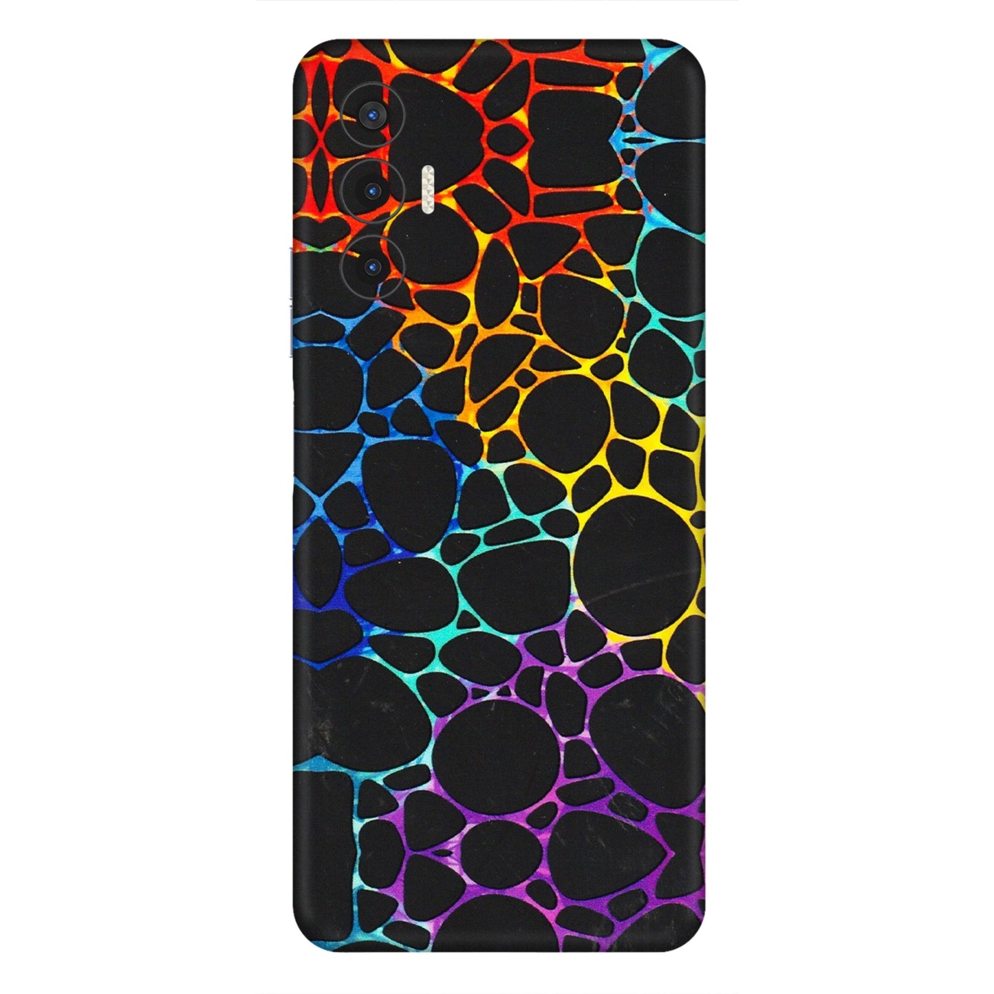 Tecno Phone Skins (All Models) - Abstract Art MultiColour - 3D Embossed Finish (L-133) Tecno Pova 3