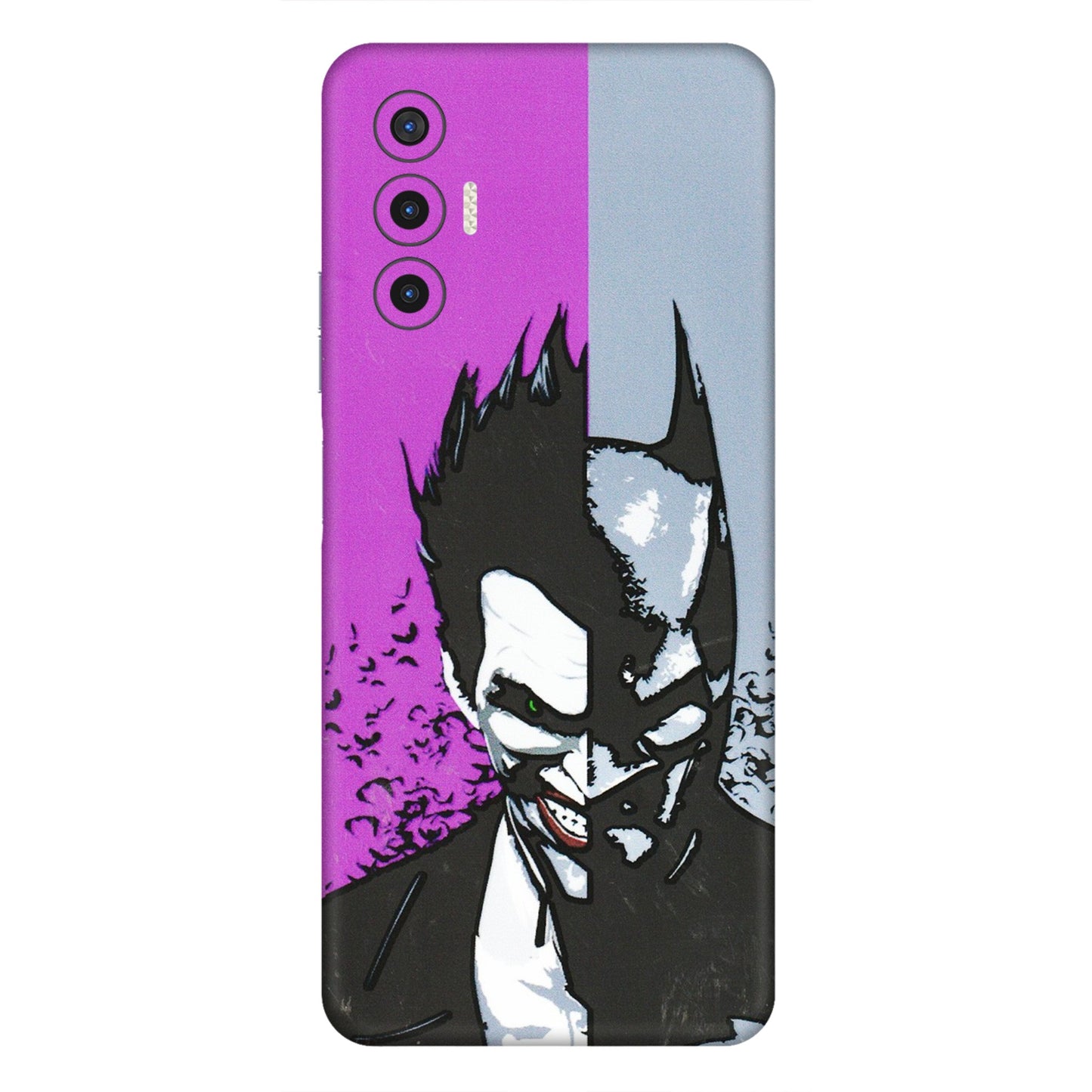 Tecno Phone Skins (All Models) - Batman & Joker - 3D Embossed Finish (L-143) Tecno Pova 3