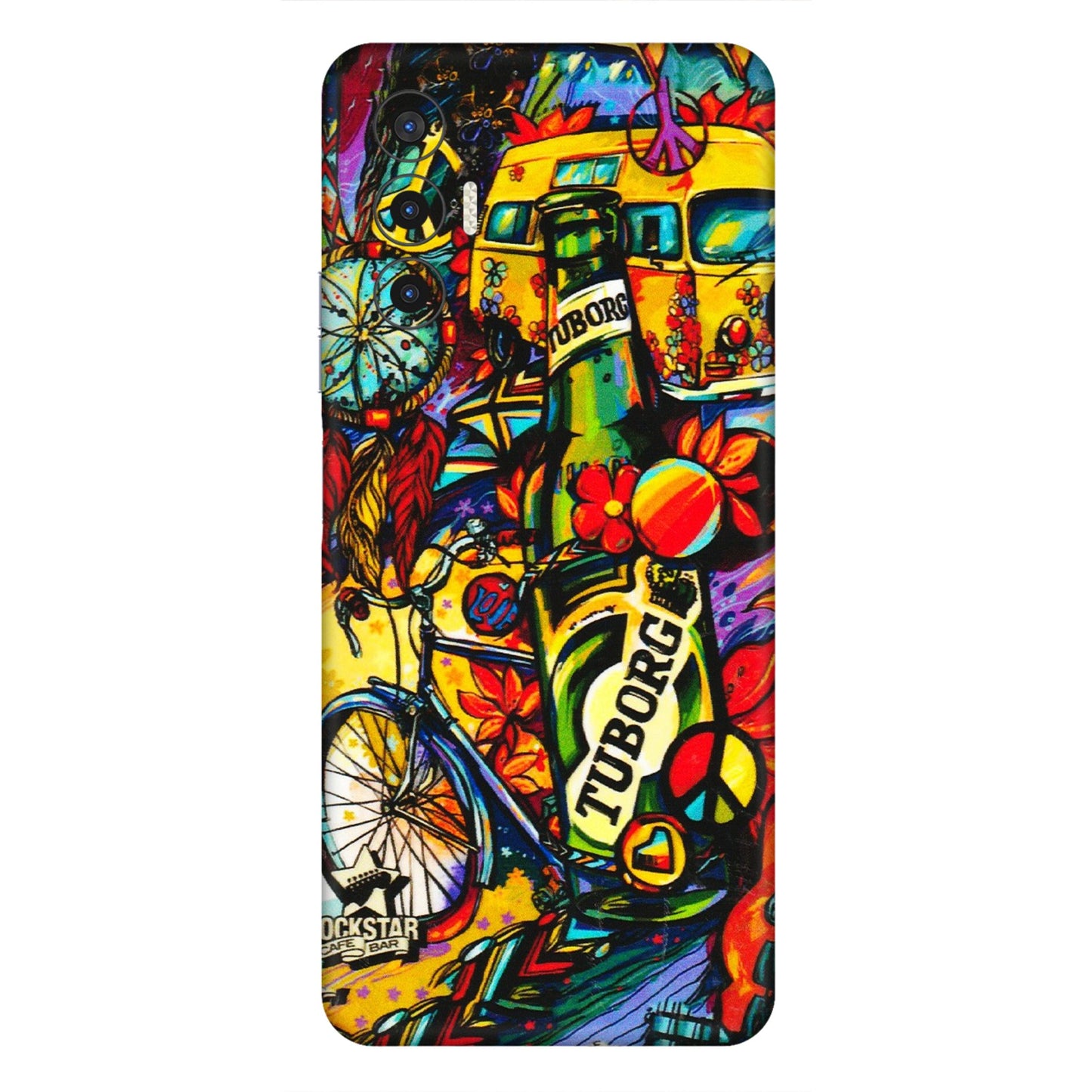 Tecno Phone Skins (All Models) - Cool Beer Bottle - 3D Embossed Finish (L-193) Tecno Pova 3