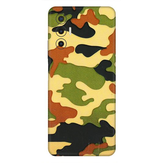 Tecno Phone Skins (All Models) - Indian Military - 3D Embossed Finish (L-234) Tecno Pova 3