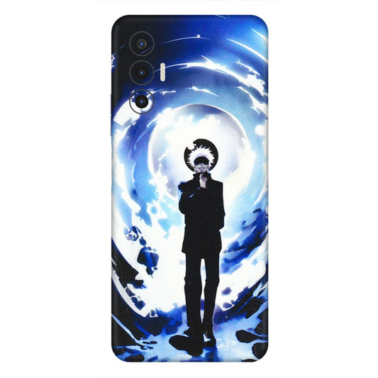 Tecno Phone Skins (All Models) - Satoru Gojo Dark Blue - 3D Embossed Finish (L-235) Tecno Pova 3