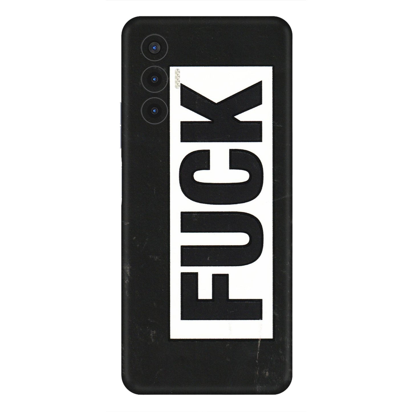 Tecno Phone Skins (All Models) - The F Word - 3D Embossed Finish (L-255) Tecno Pova 3