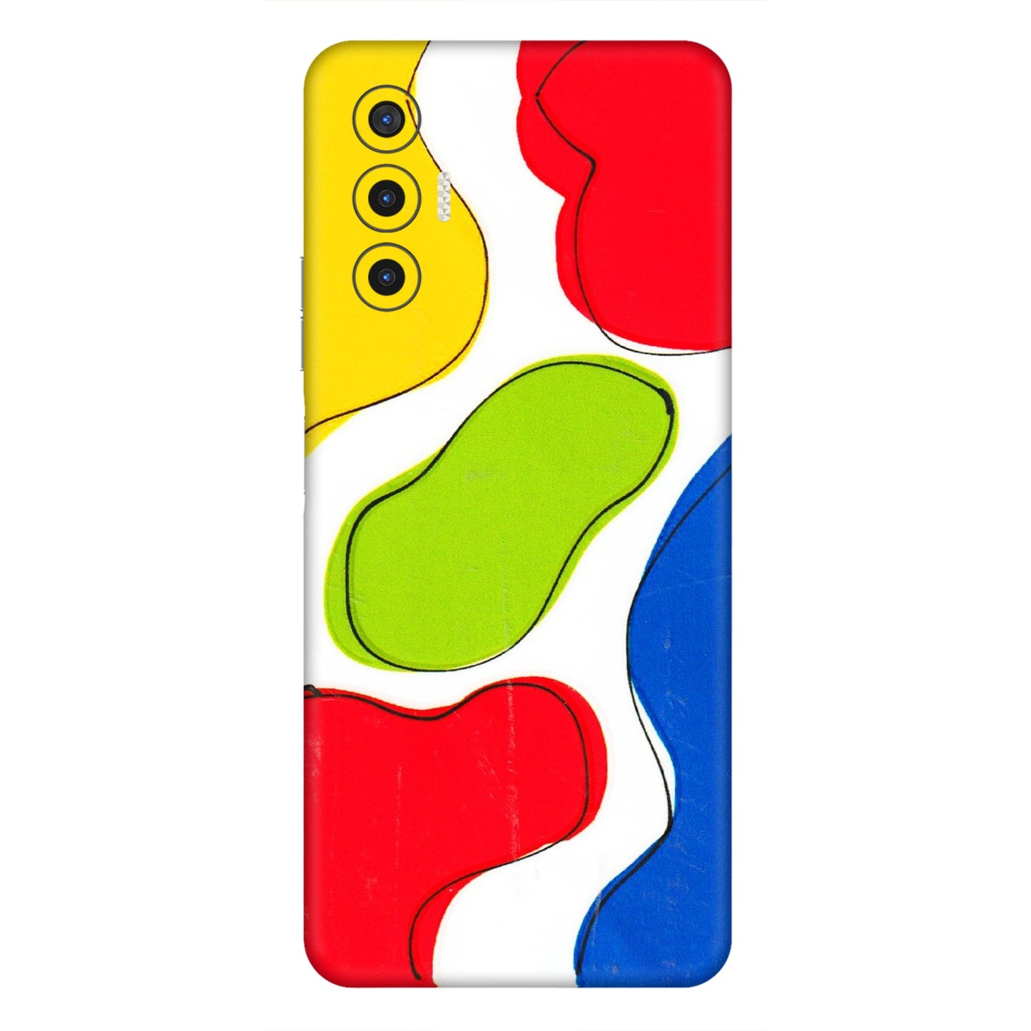 Tecno Phone Skins (All Models) - RGB Colour Paint - 3D Embossed Finish (L-284) Tecno Pova 3