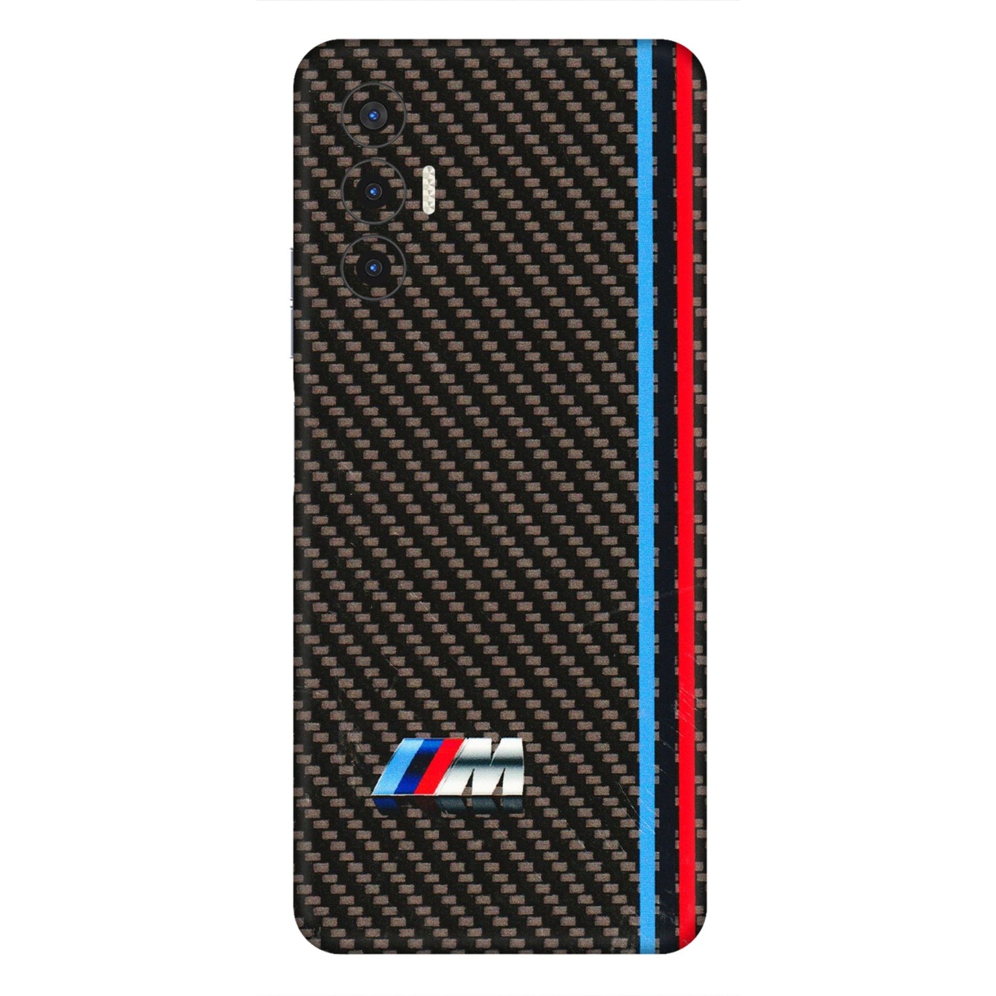 Tecno Phone Skins (All Models) - BM Carbon Fiber Feels - 3D Embossed Finish (L-38) Tecno Pova 3