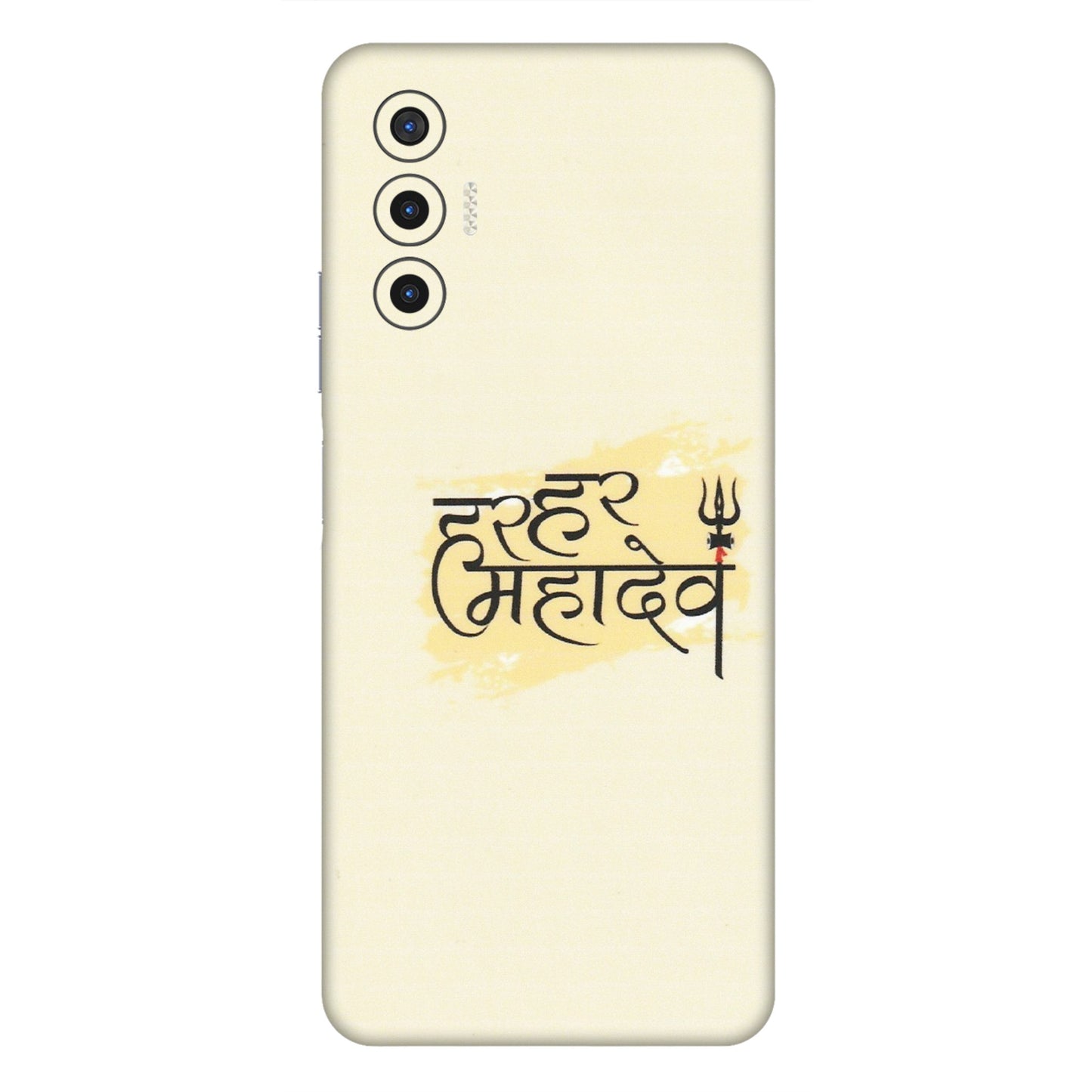 Tecno Phone Skins (All Models) - Har Har Mahadev - Matte Finish (M-10) Tecno Pova 3