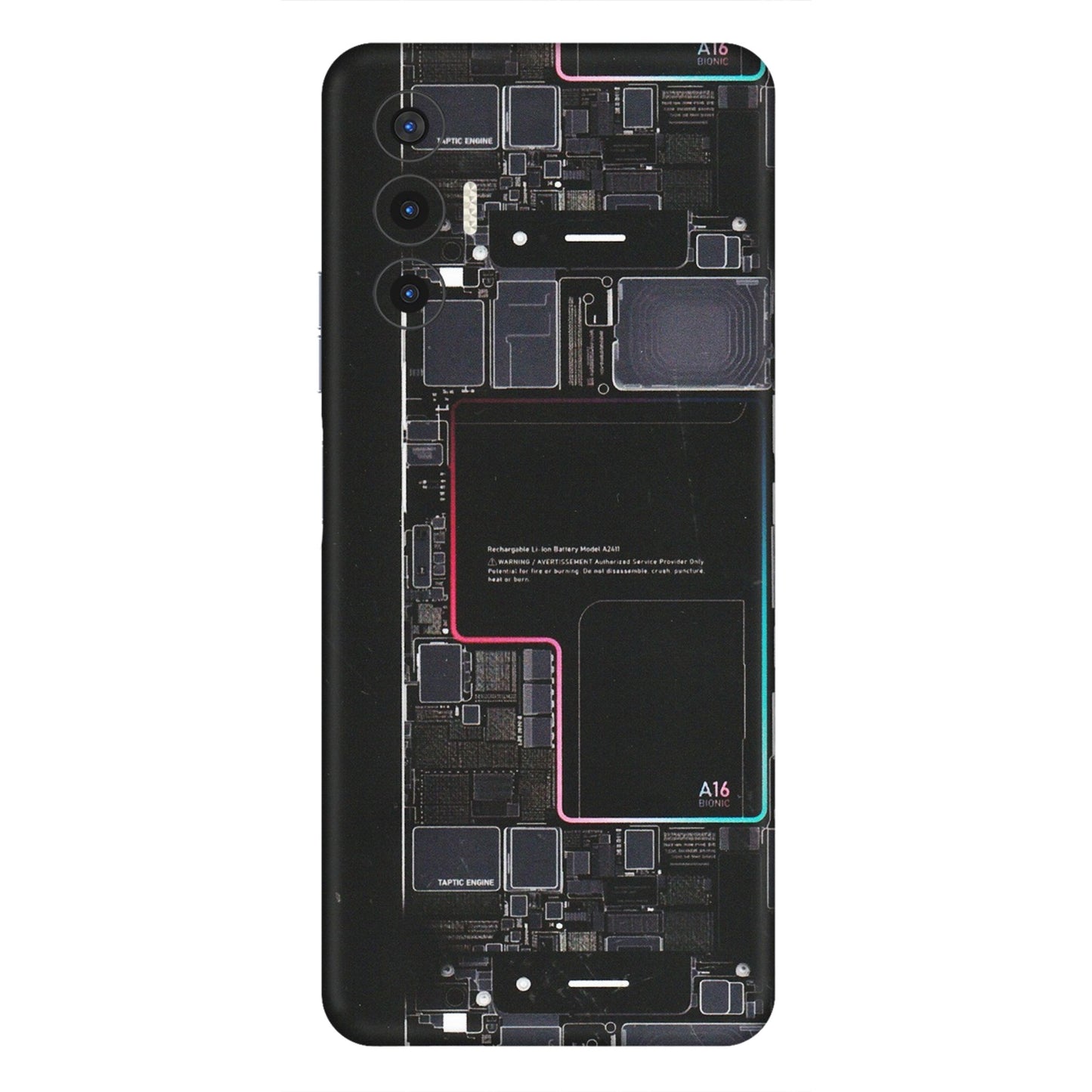 Tecno Phone Skins (All Models) - Motherboard Circuit Layout - Matte Finish (M-117) Tecno Pova 3