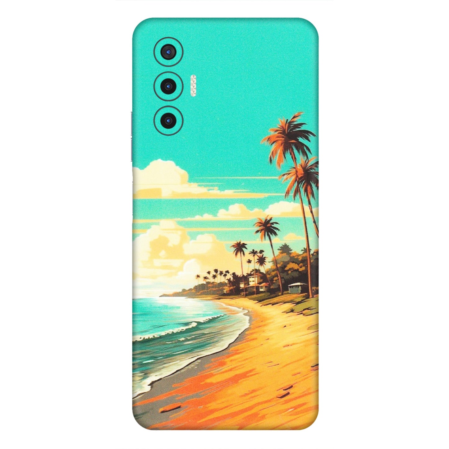 Tecno Phone Skins (All Models) - Miami Beach - Matte Finish (M-136) Tecno Pova 3