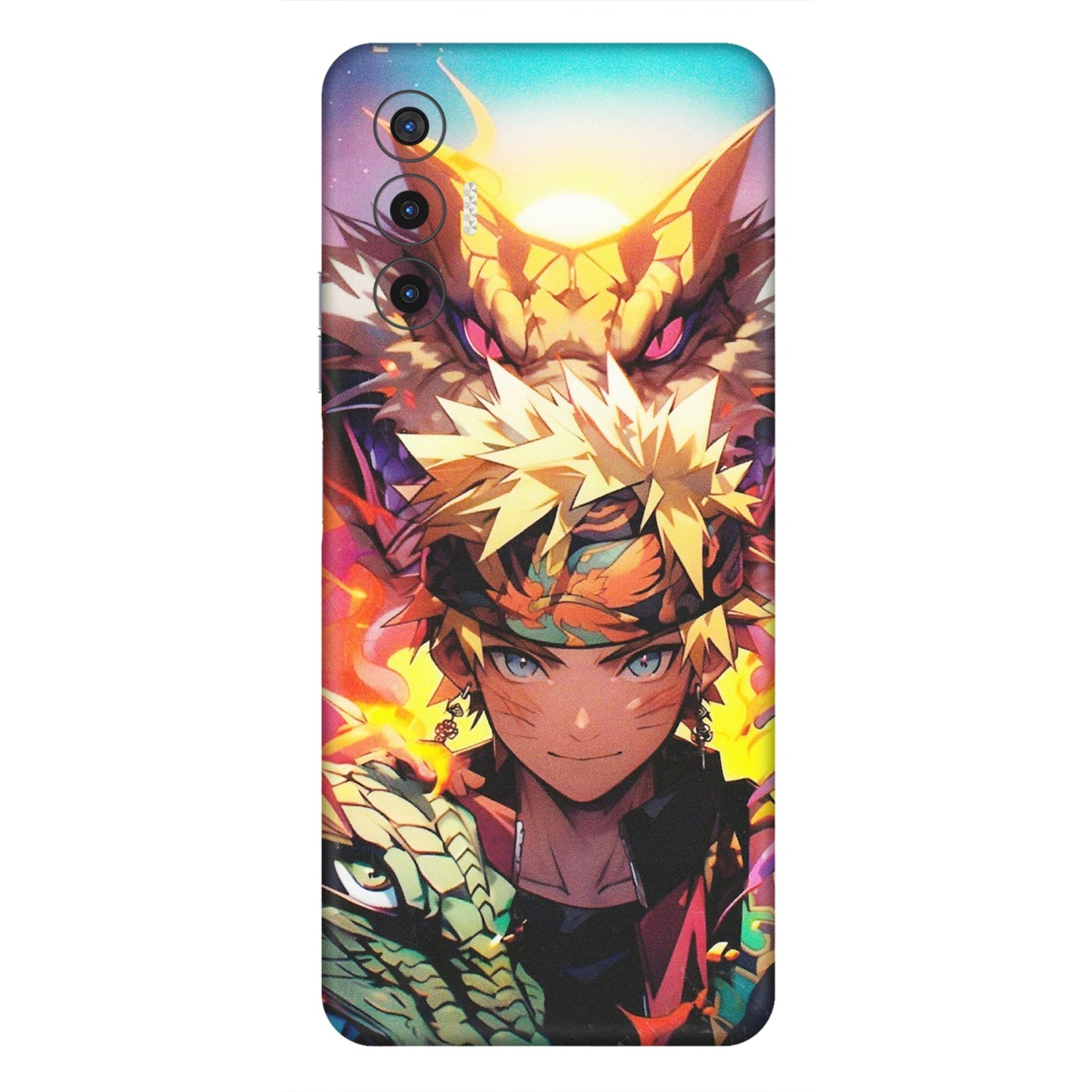 Tecno Phone Skins (All Models) - Angry Naruto Anime - Matte Finish (M-148) Tecno Pova 3