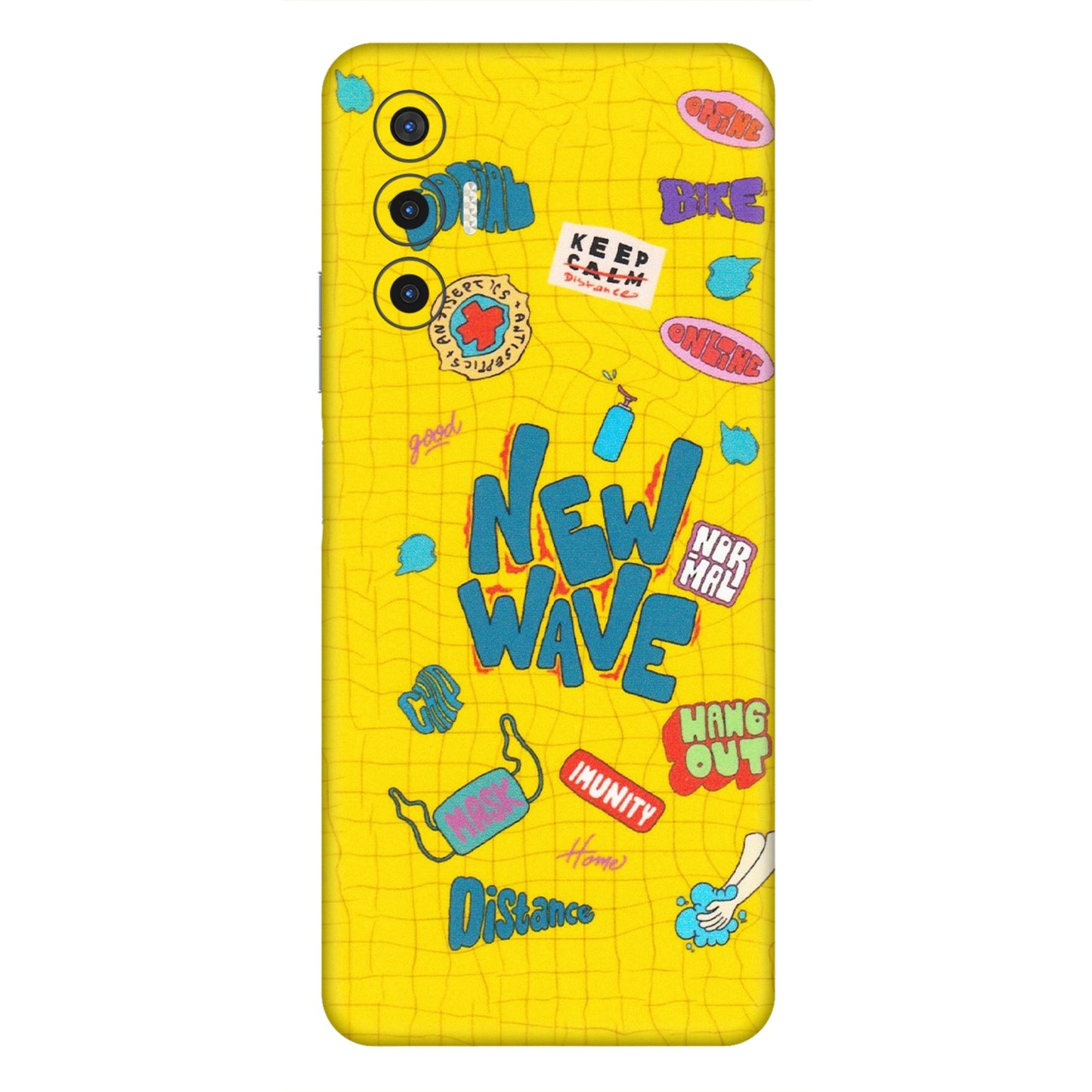 Tecno Phone Skins (All Models) - New Wave Life - Matte Finish (M-17) Tecno Pova 3