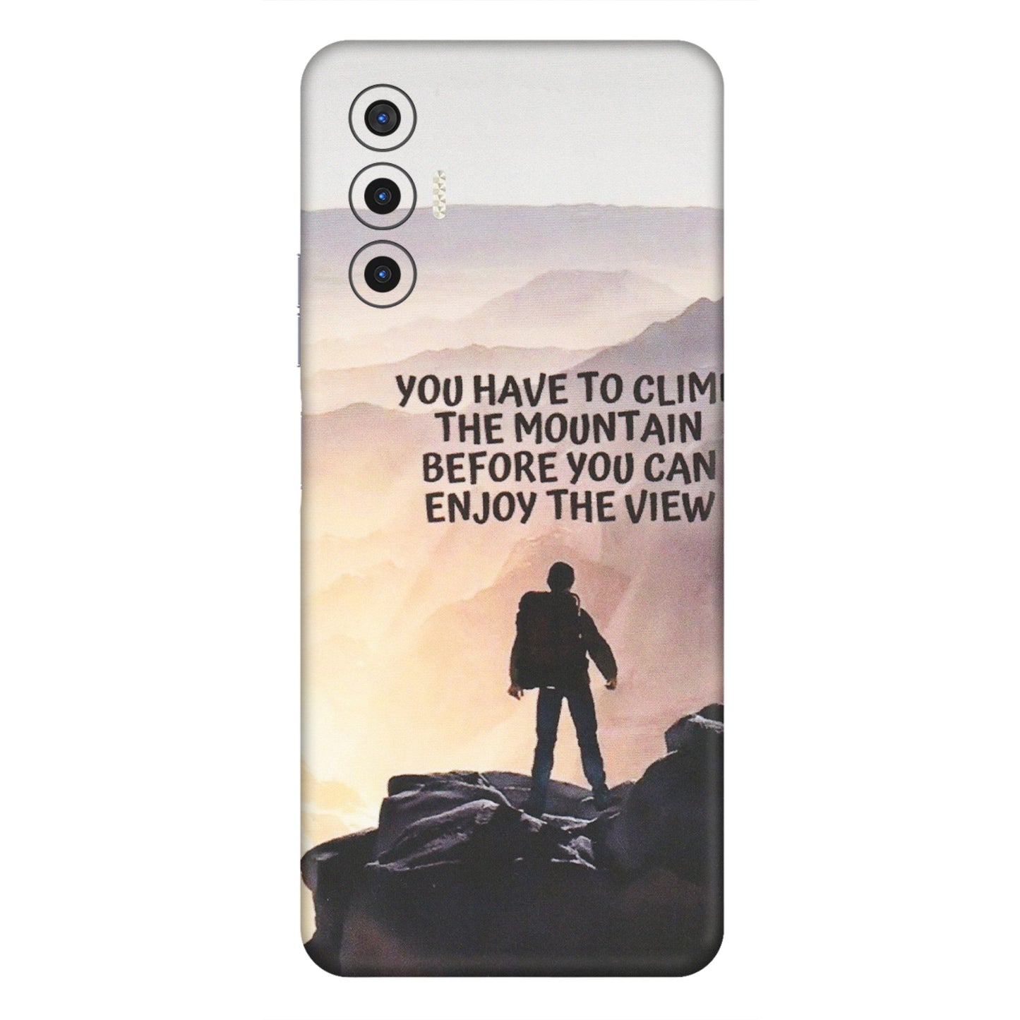 Tecno Phone Skins (All Models) - Motivational Hiking Mountain - Matte Finish (M-28) Tecno Pova 3